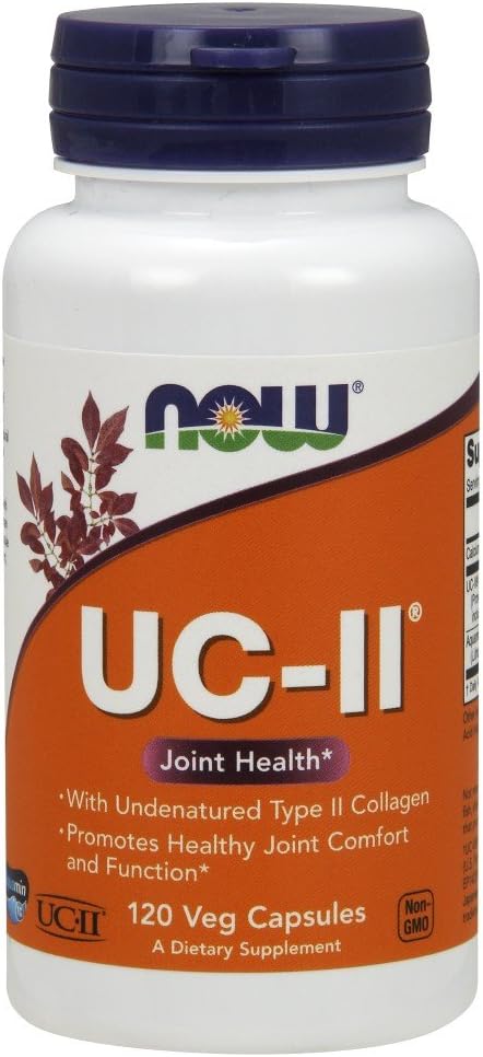 Pack of 2 - NOW Foods UC II Joint Health Undenatured Type II Collagen 60 VegiCaps - Support Joint Health and Mobility