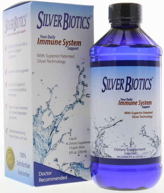 Pack of 2 American Biotech Labs Silver Biotics 8 Oz - Immune Support Supplement