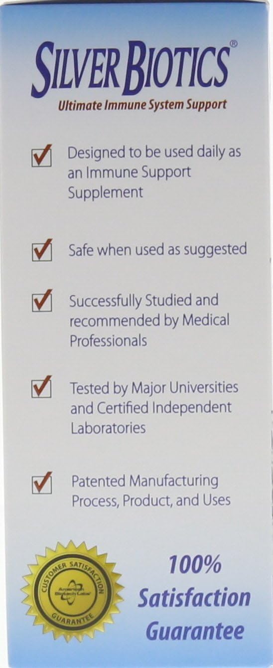Pack of 2 American Biotech Labs Silver Biotics 8 Oz - Immune Support Supplement