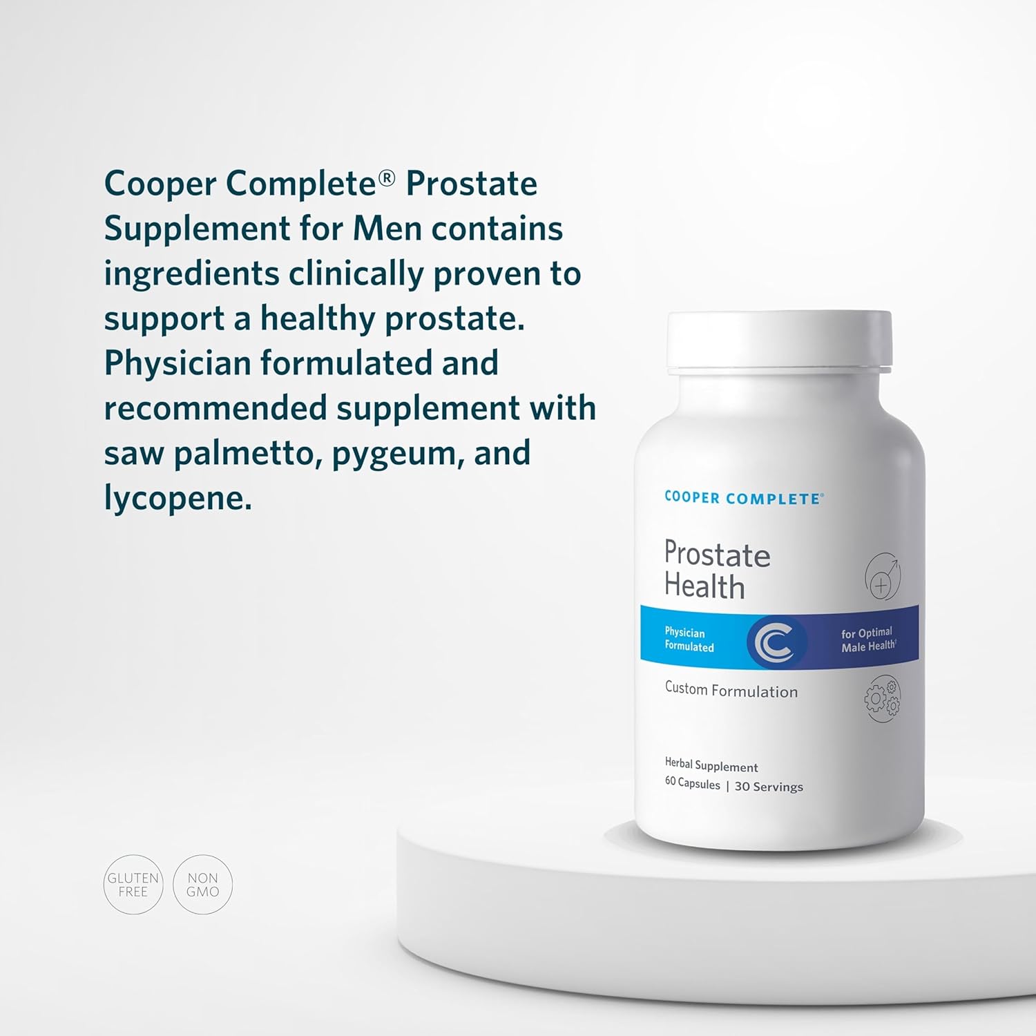 Pack of 2 Cooper Complete Men's Prostate Health Supplements - Saw Palmetto, Lycopene, Pygeum Extract - 60 Servings