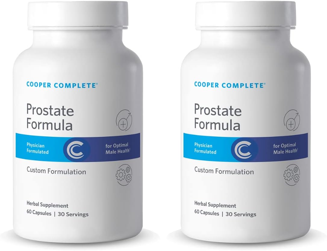 Pack of 2 Cooper Complete Men's Prostate Health Supplements - Saw Palmetto, Lycopene, Pygeum Extract - 60 Servings