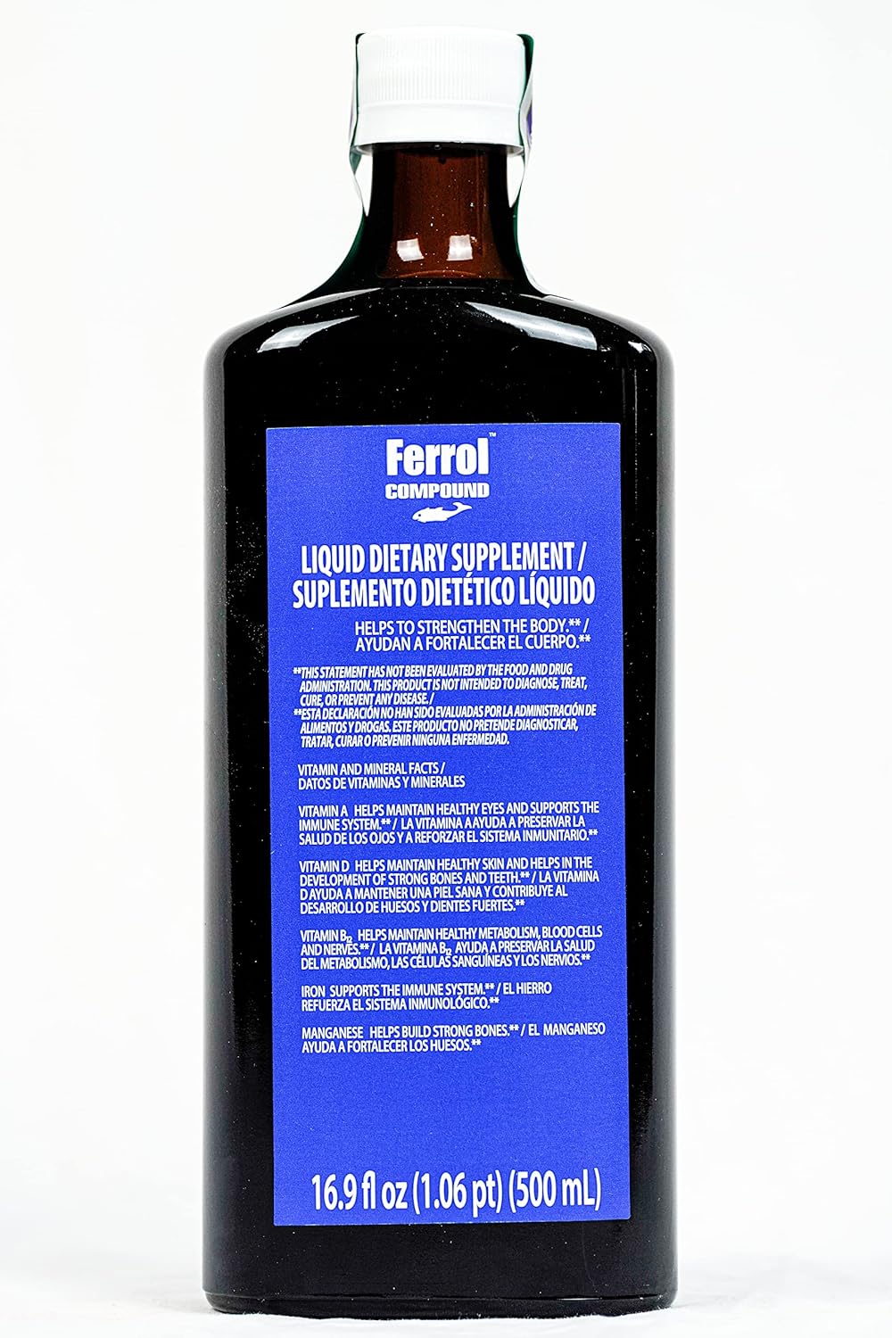 Pack of 2 Ferrol Compound Liquid Iron Supplement 16.9 oz Total
