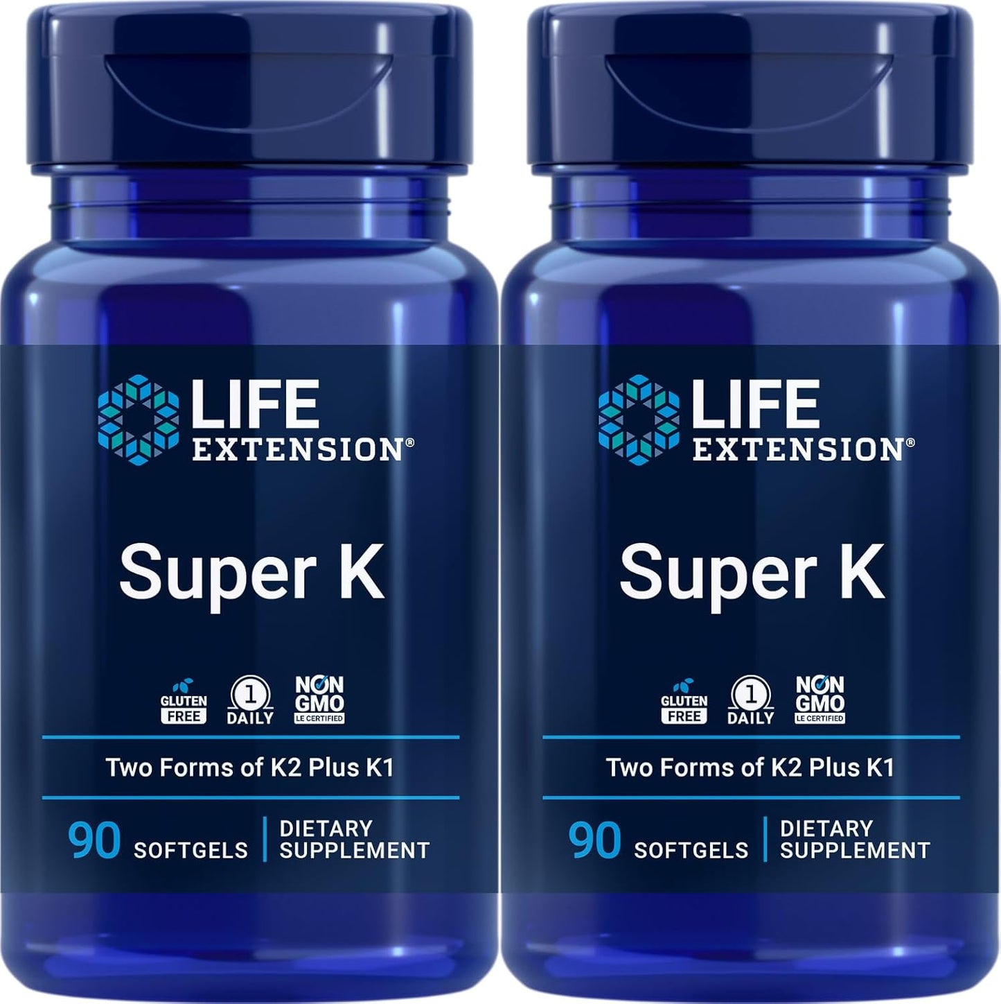 Pack of 2 Life Extension Super K Softgels - 90 Count
