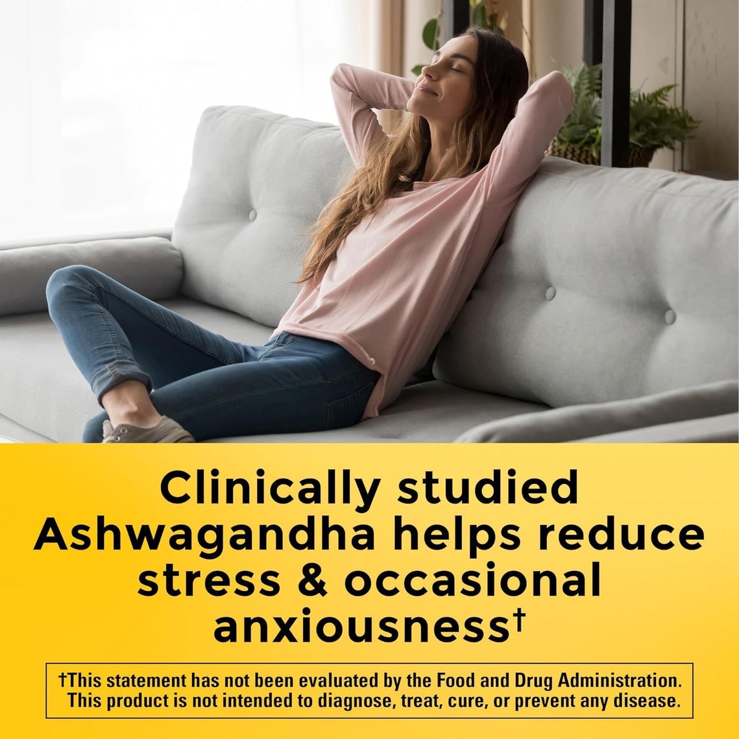 Pack of 2 Nature Made Ashwagandha Capsules 125mg for Stress Support - 60 Capsules Each, 60 Day Supply