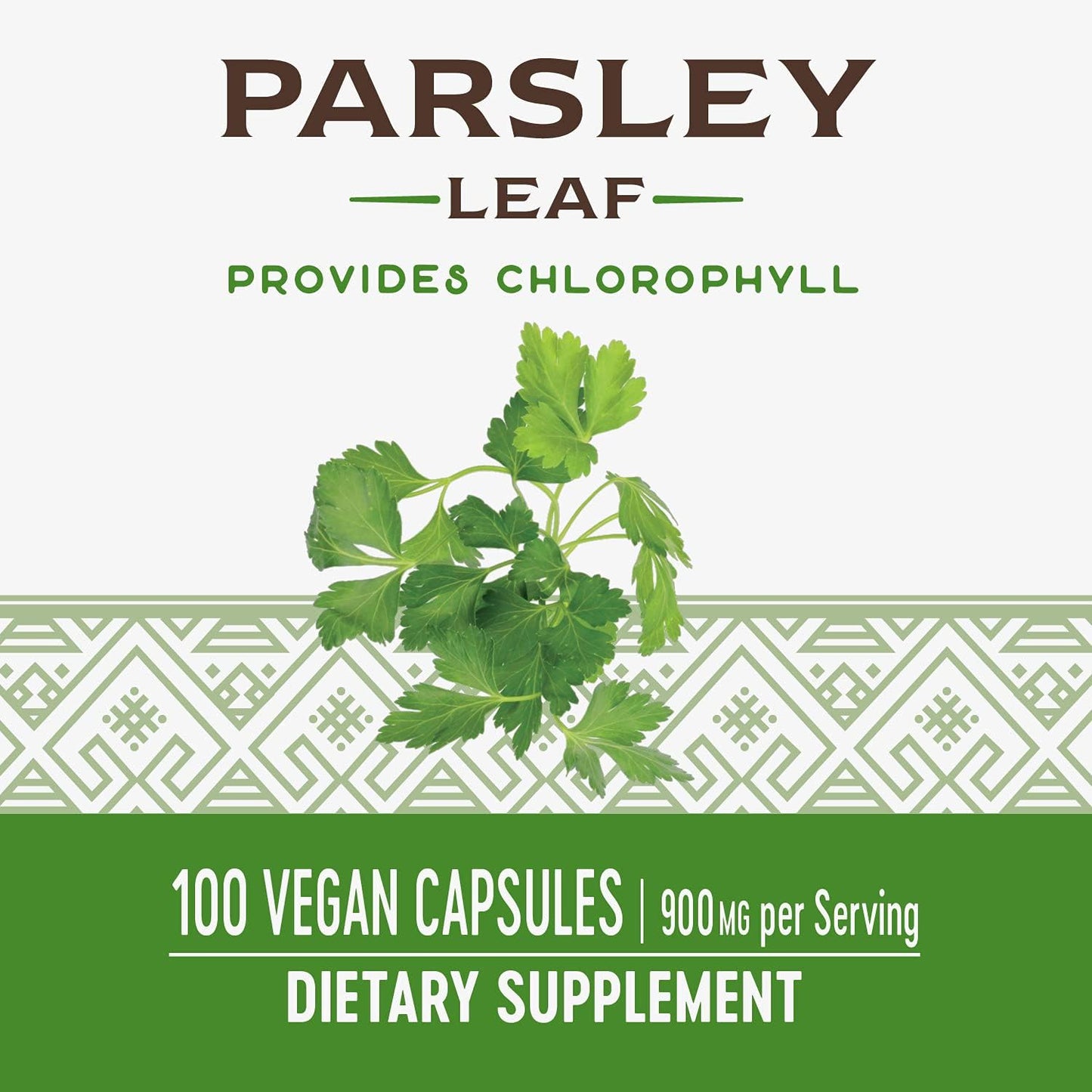 Pack of 2 Nature's Way Premium Herbal Parsley Leaf Capsules - Vegan, Chlorophyll-Rich Supplement