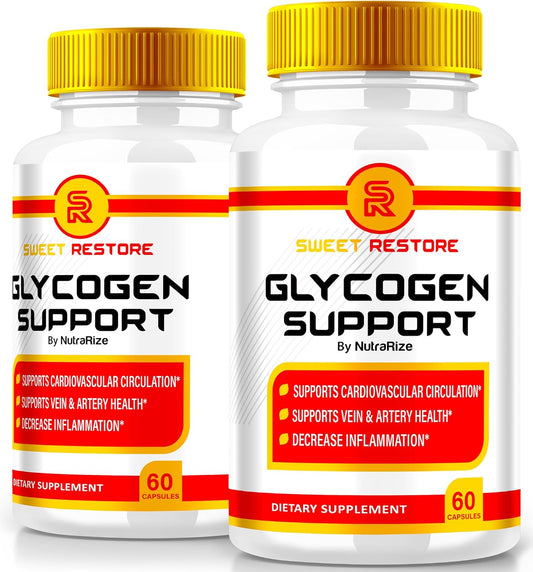Pack of 2 NutraRize Sweet Restore Glycogen Support Capsules for Joint Health and Blood Vessel Cleanse - 120 Capsules