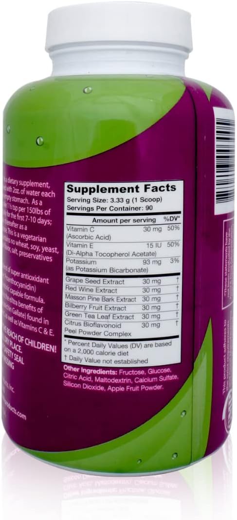 Pack of 2 OptiHealth OPCXtra Isotonic OPC Super Antioxidant Supplement - 180 Servings
