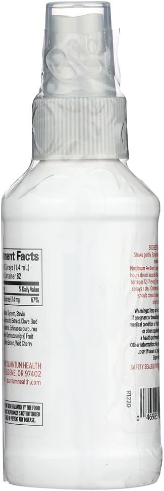 Pack of 2 Quantum Health TheraZinc Spray, 4 Ounce - Immune Support Supplement