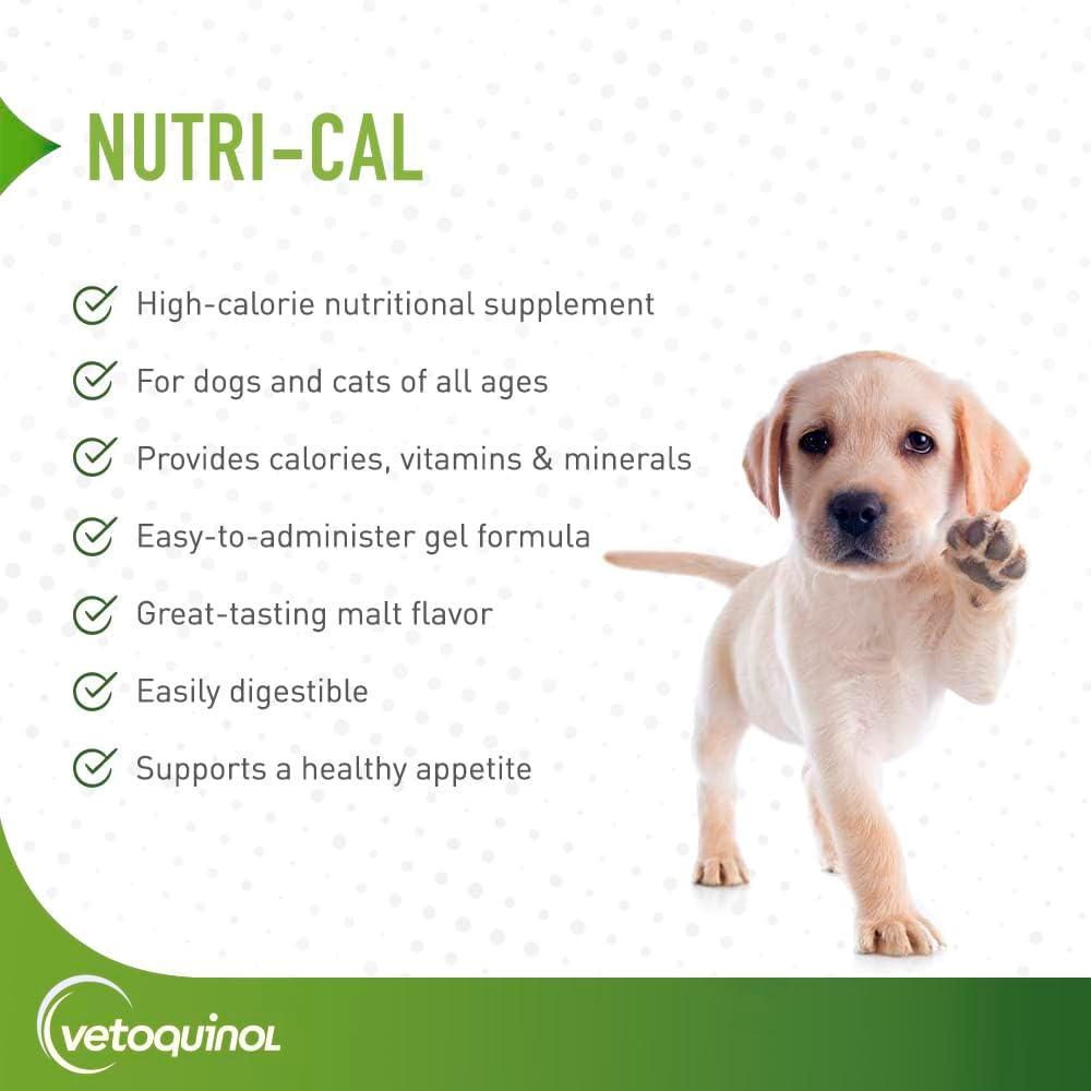 Pack of 2 Vetoquinol Nutri-Cal High Calorie Supplement for Cats and Dogs - 4.25 Oz Each - BoostGo Australia