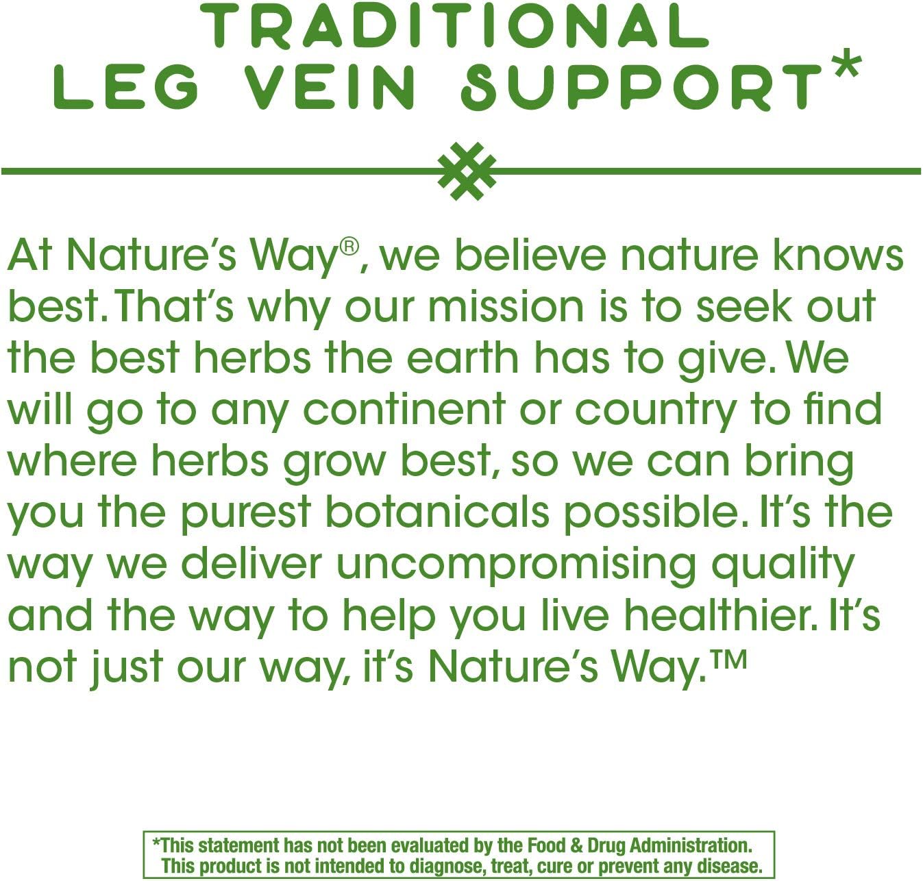 Pack of 200 Vegan Capsules Butcher's Broom Root for Leg Vein Support by Nature's Way