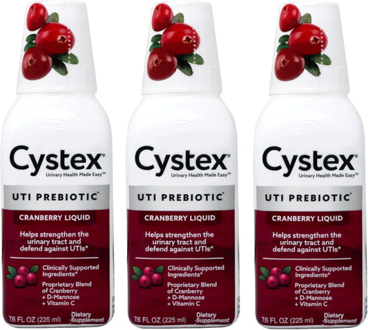 Pack of 3 Cystex Urinary Health Maintenance Cranberry Juice - 7.6 fl oz Each - Helps Maintain Urinary Tract Health - BoostGo Australia