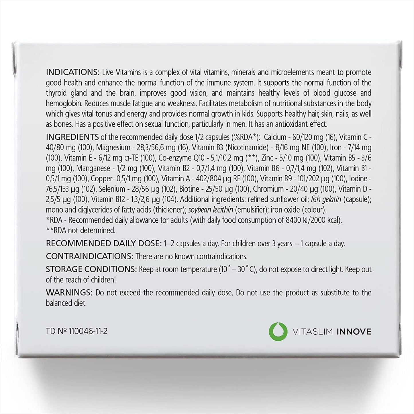 Pack of 3 Live Vitamins with Bioactive Ingredients for Immediate Effect & Full Absorption - Laboratory Tested