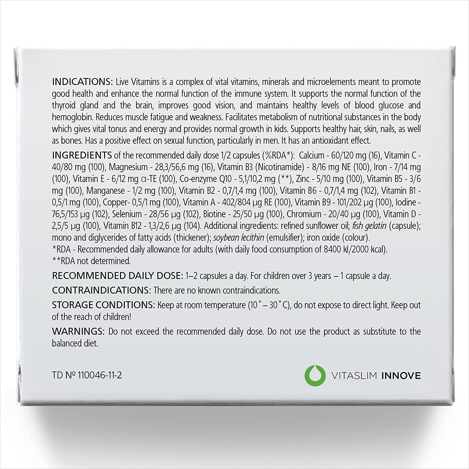 Pack of 3 Live Vitamins with Bioactive Ingredients for Immediate Effect & Full Absorption - Laboratory Tested