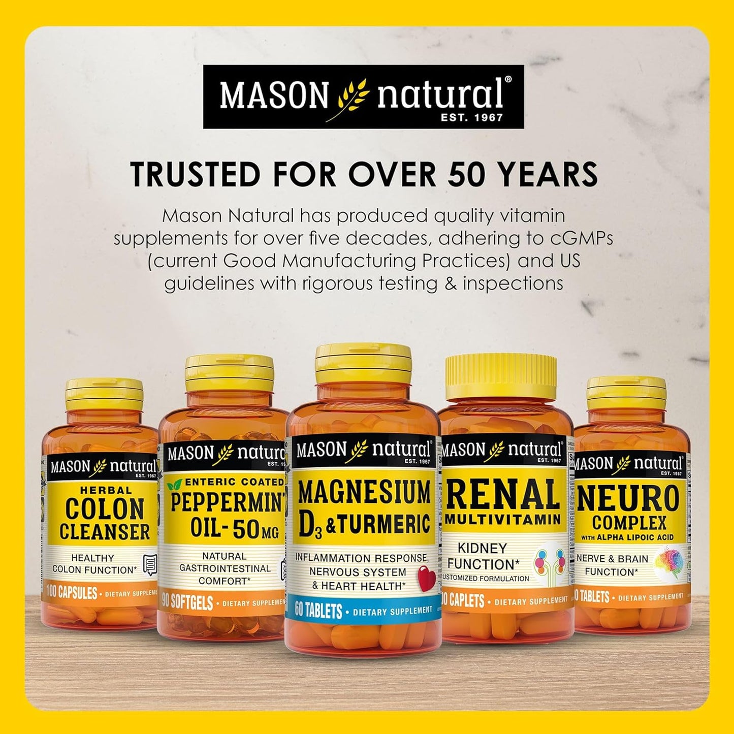 Pack of 3 Mason Natural Lutein 6mg with Vitamin E for Healthy Vision & Eye Function, 6 Month Supply