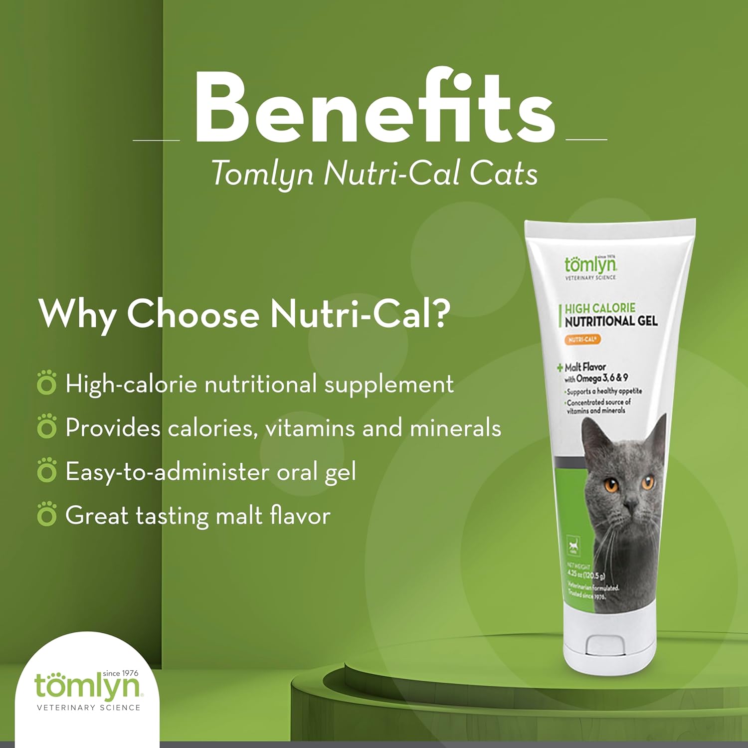 Pack of 3 TOMLYN Nutri-cal for Cats High Calorie Dietary Supplement, 4.25-ounce Tubes - BoostGo Australia