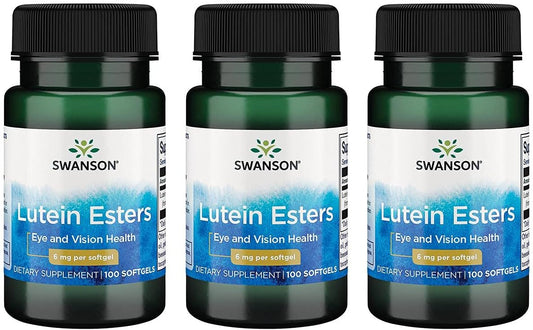 Pack of 300 Swanson Premium Brand Lutein Esters 6 mg Softgels - Vision Health Support