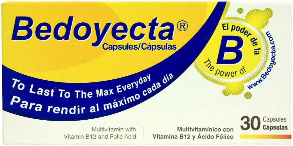 Pack of 4 Bedoyecta Multivitamin Capsules, 30 Capsules per Pack