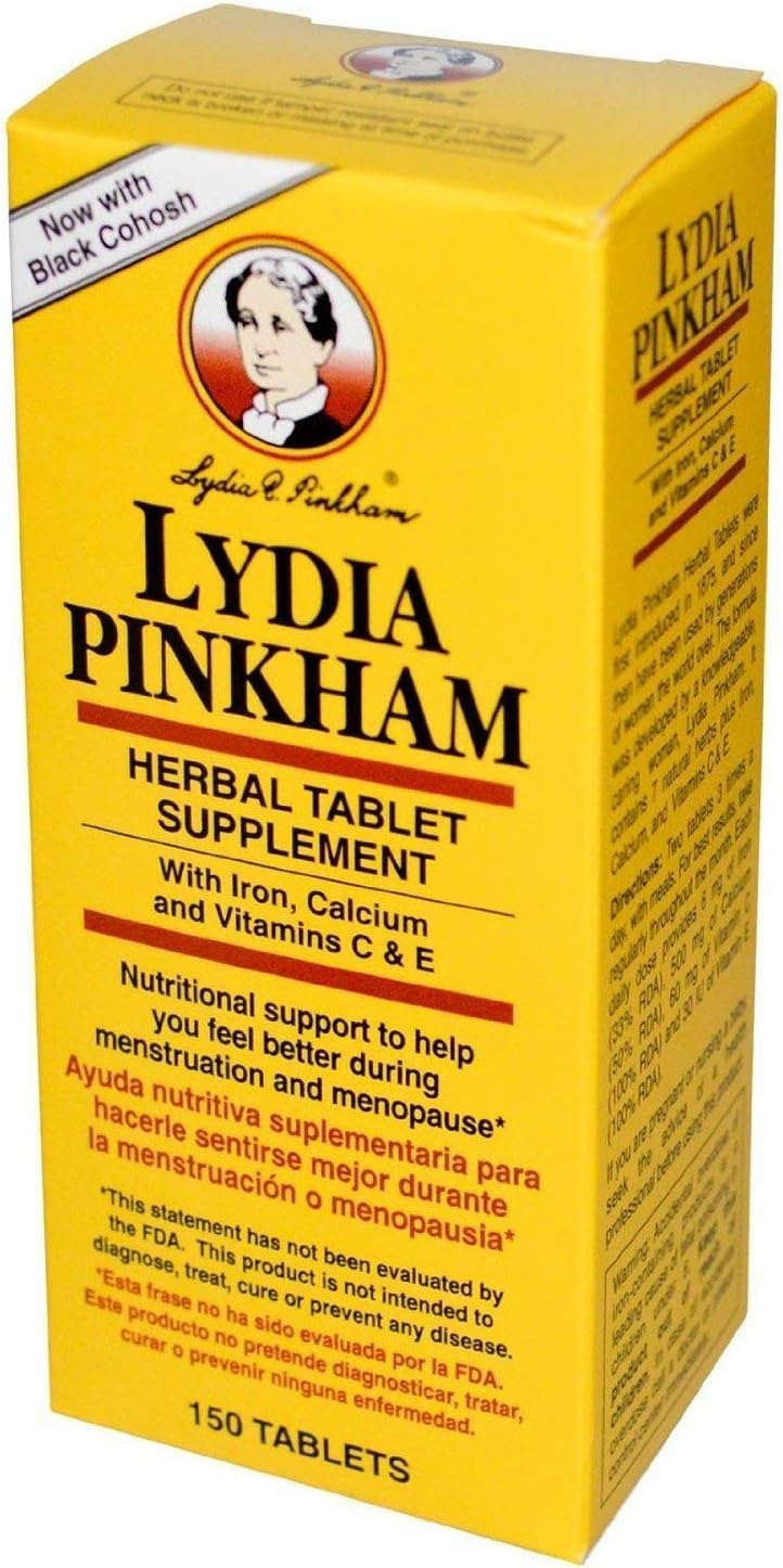 Pack of 450 Lydia Pinkham Herbal Tablets Supplement for Women's Health