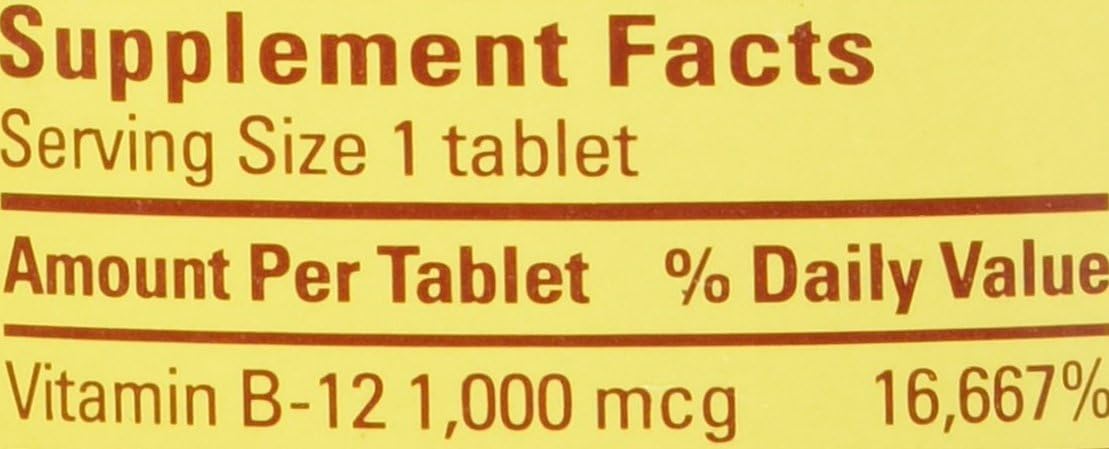 Pack of 480 Nature Made Vitamin B-12 1000 mcg Timed Release Tablets