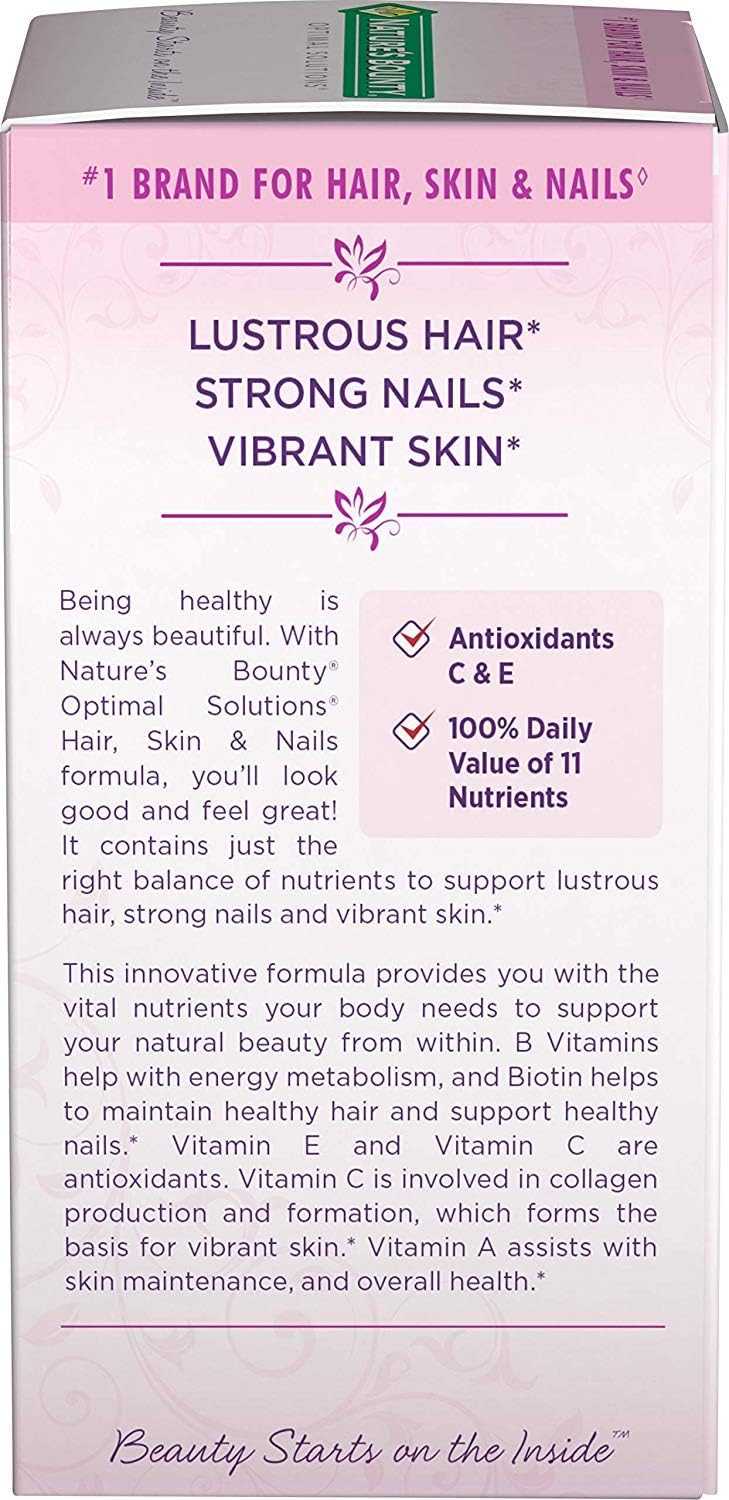 Pack of 5 Nature's Bounty Hair, Skin, and Nails Caplets - 60 ea per Pack