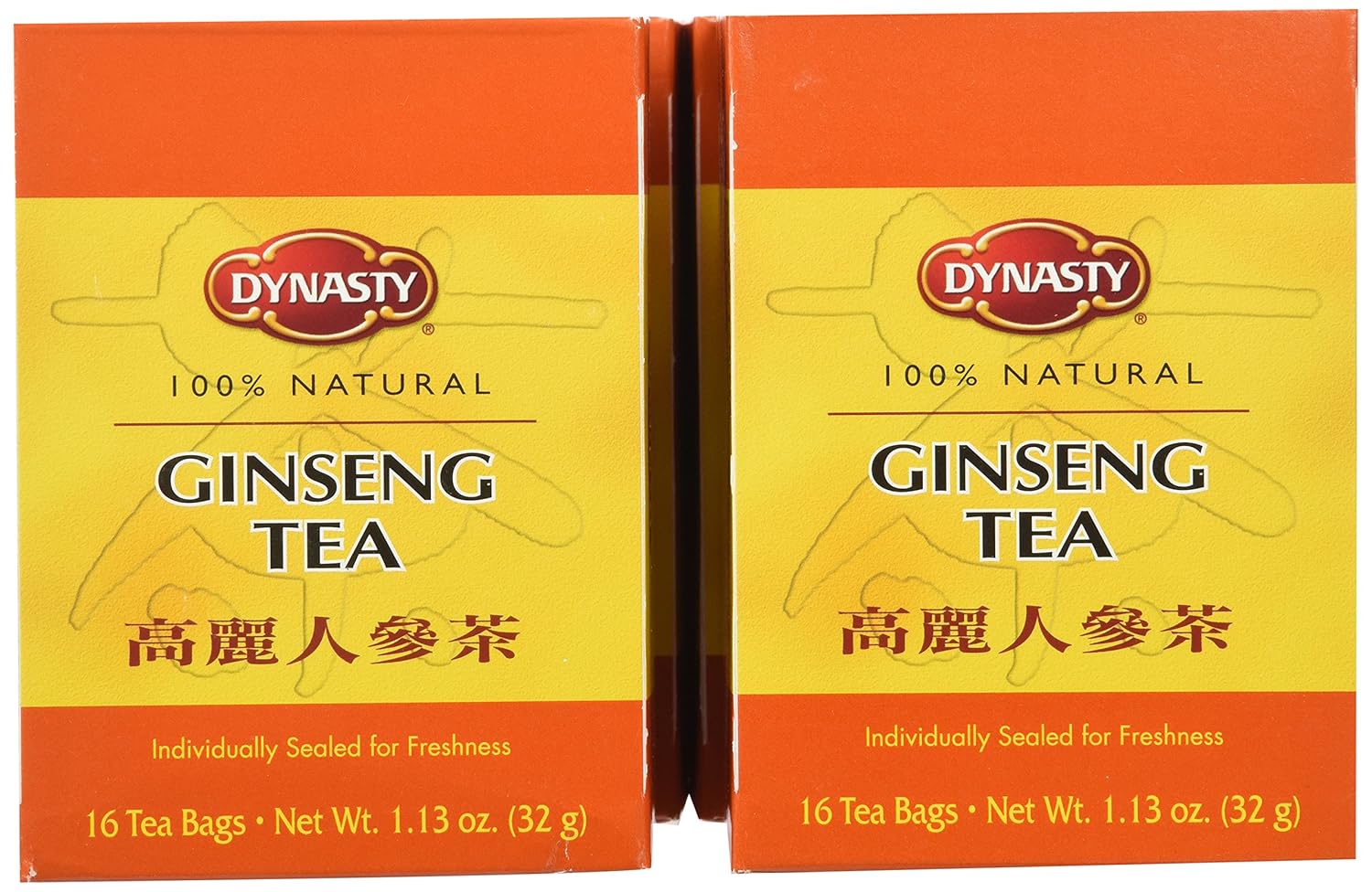 Pack of 6 Dynasty Tea Ginseng Bags, 1.13-Ounce Each