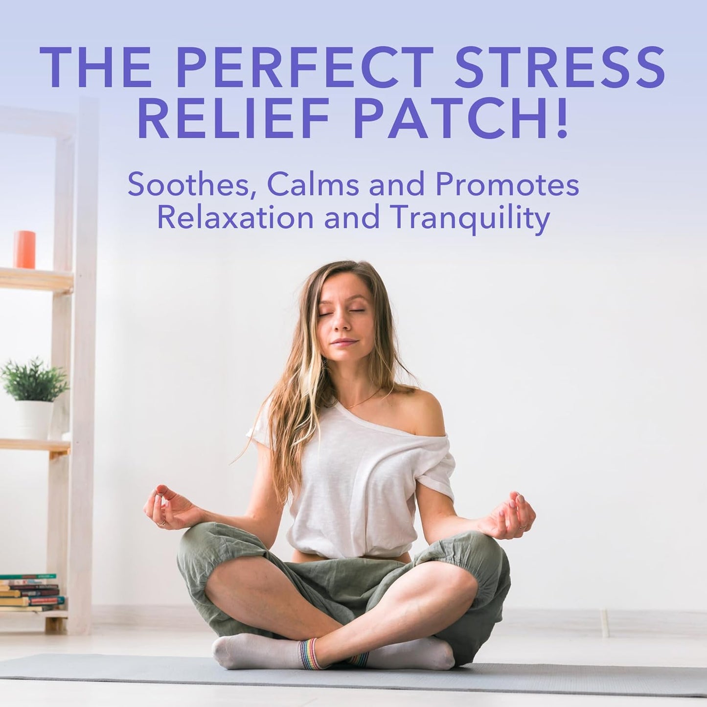 Pack of 8 Laki Naturals Relax Patches with Natural Plant-Based Ingredients for Stress Relief and Better Sleep