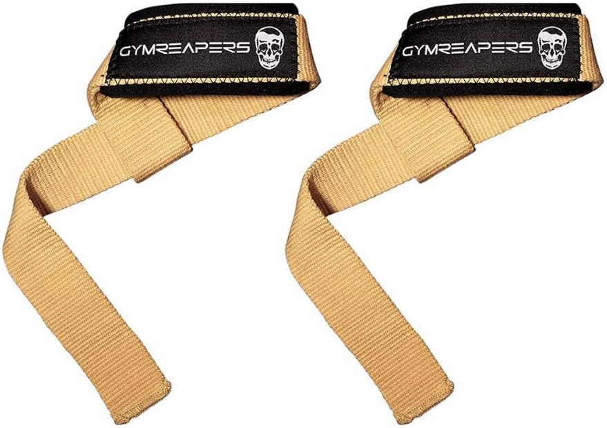 Padded Neoprene Lifting Wrist Straps - 18 inch Cotton for Weightlifting, Powerlifting, Bodybuilding & Deadlifts