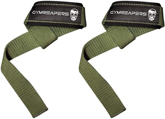 Padded Neoprene Lifting Wrist Straps for Weightlifting, Bodybuilding, Powerlifting - 18 inch Cotton for Strength Training & Deadlifts