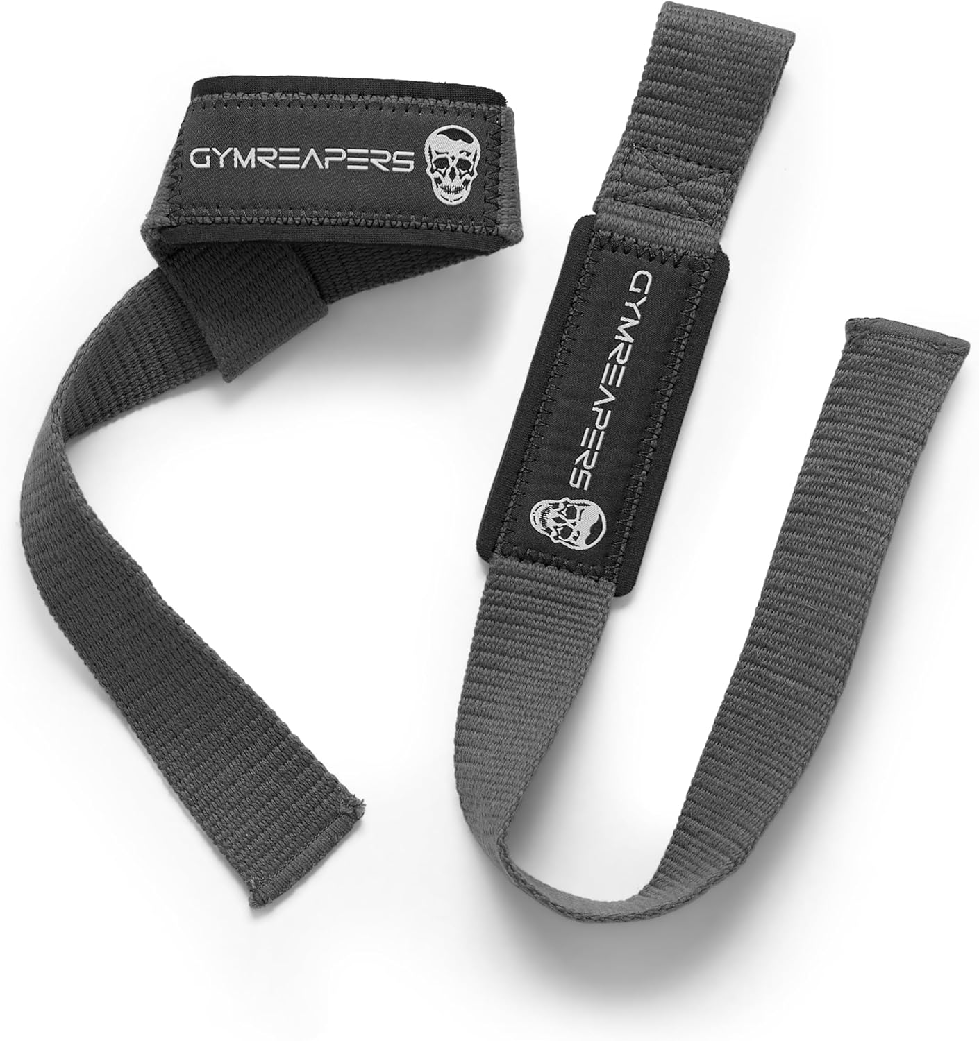 Padded Neoprene Lifting Wrist Straps for Weightlifting, Bodybuilding, Powerlifting, Strength Training, Deadlifts - 18 inch Cotton