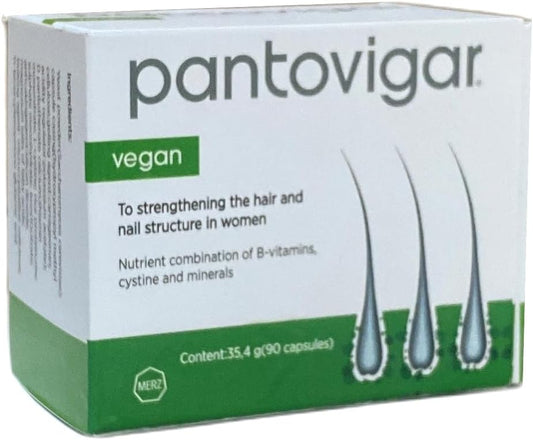 Pantovigar 90 Cap - Hair and Nail Strengthening Supplement for Women