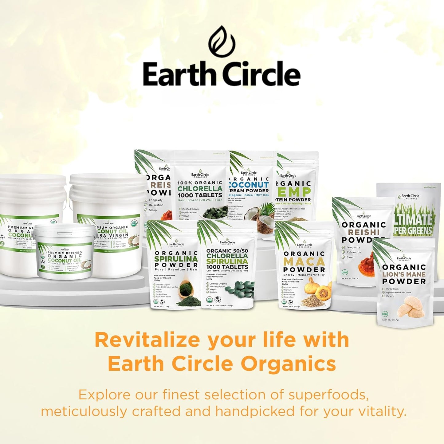 Papaya Seed Powder Capsules - High-Potency Papain Digestive Supplement - 60 Vegan Capsules x 3 - Earth Circle Organics