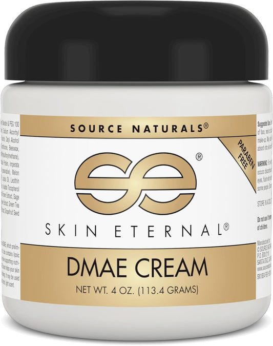 Paraben-Free Source Naturals Skin Eternal DMAE Cream - 4 oz Jar