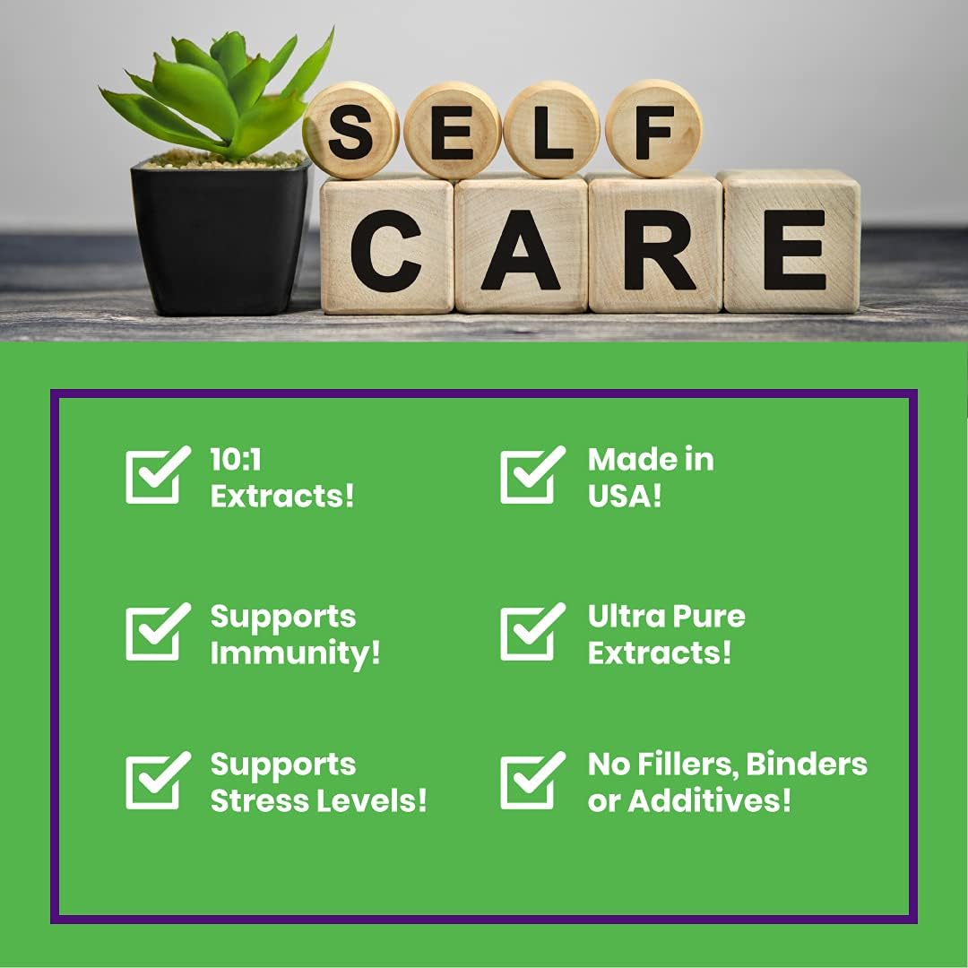 Paradise Herbs Imperial Adaptogens with Ashwagandha, Astragalus, Rhodiola - Stress Support, Focus & Energy - 60ct