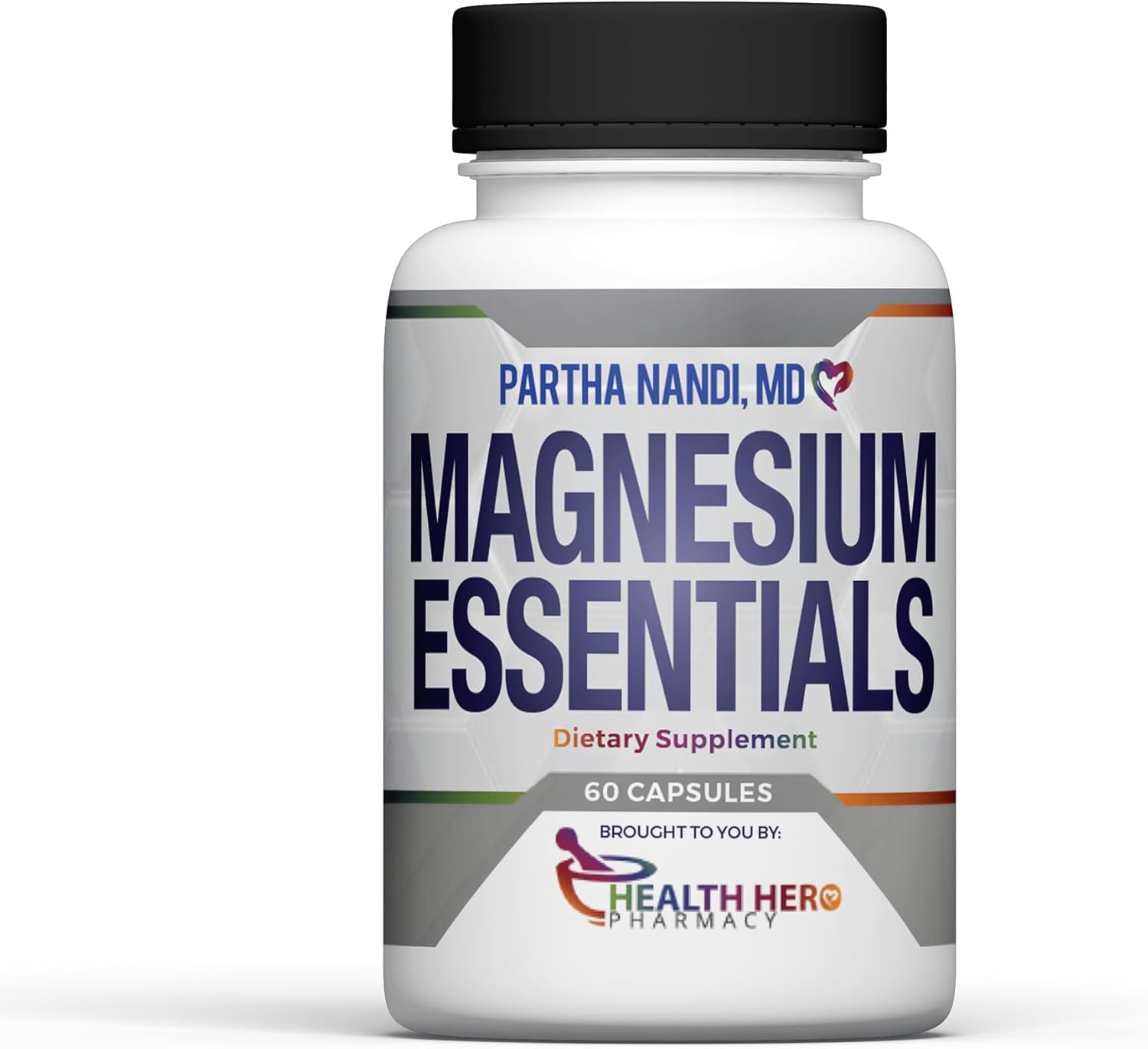 Partha Nandi, MD Triple Magnesium Complex - 60 Capsules - High Absorption Forms - 235 mg - Magnesium Supplement for Sleep - Broad Spectrum Magnesium Capsules