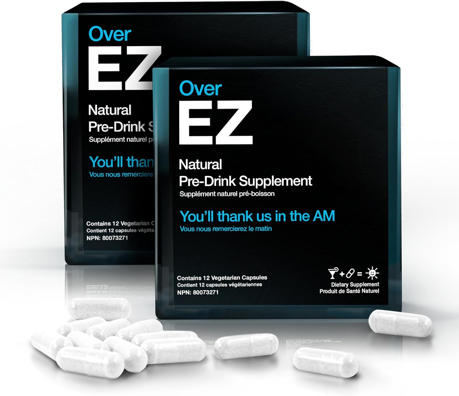 Party Recovery Supplement - Milk Thistle, Amino Acids, Vitamin Bs - 60 Servings