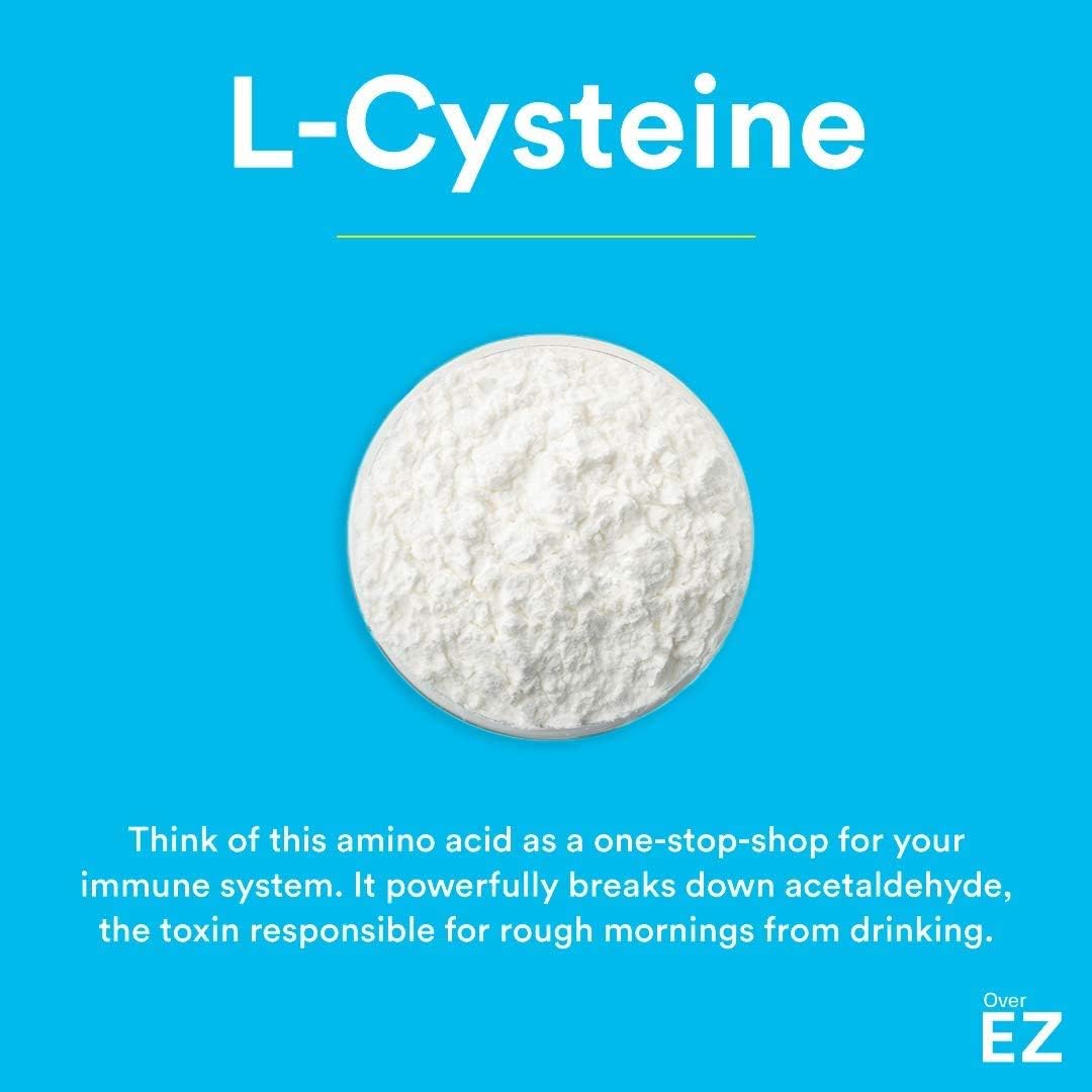 Party Recovery Supplement - Milk Thistle, Amino Acids, Vitamin Bs - 60 Servings