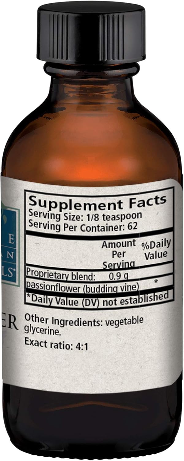 Passionflower Solid Extract - 2 oz Liquid Support for Temporary Tension, Deep Sleep, Mood Balance, Relaxation - Wise Woman Herbals