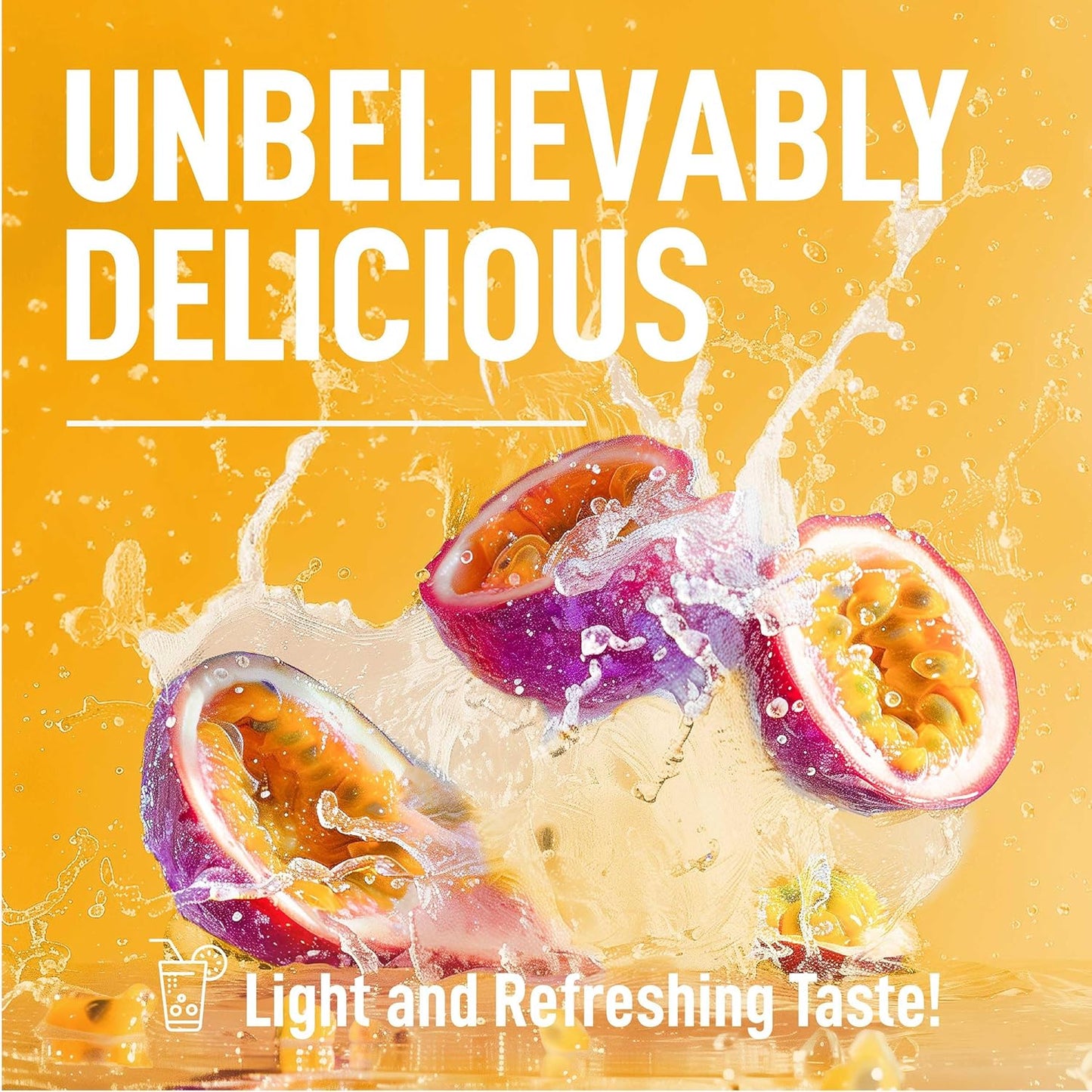 Passionfruit Keto Electrolyte Powder - Sugar-Free Hydration - Sips Like Sunshine - Keto-Friendly Electrolytes