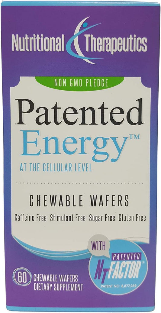 Patented Energy Boost with NT Factor - 60 Mixed Berry Chewable Wafers for Nutritional Therapeutics