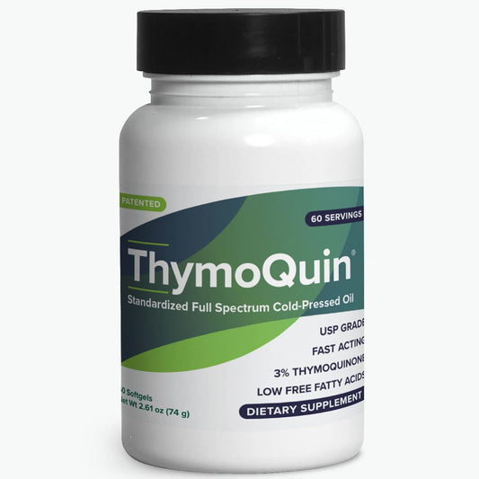 Patented Full-Spectrum Cold Pressed Black Seed Oil with 3% Thymoquinone | USP-Grade for Immunity, Skin & Joint Health