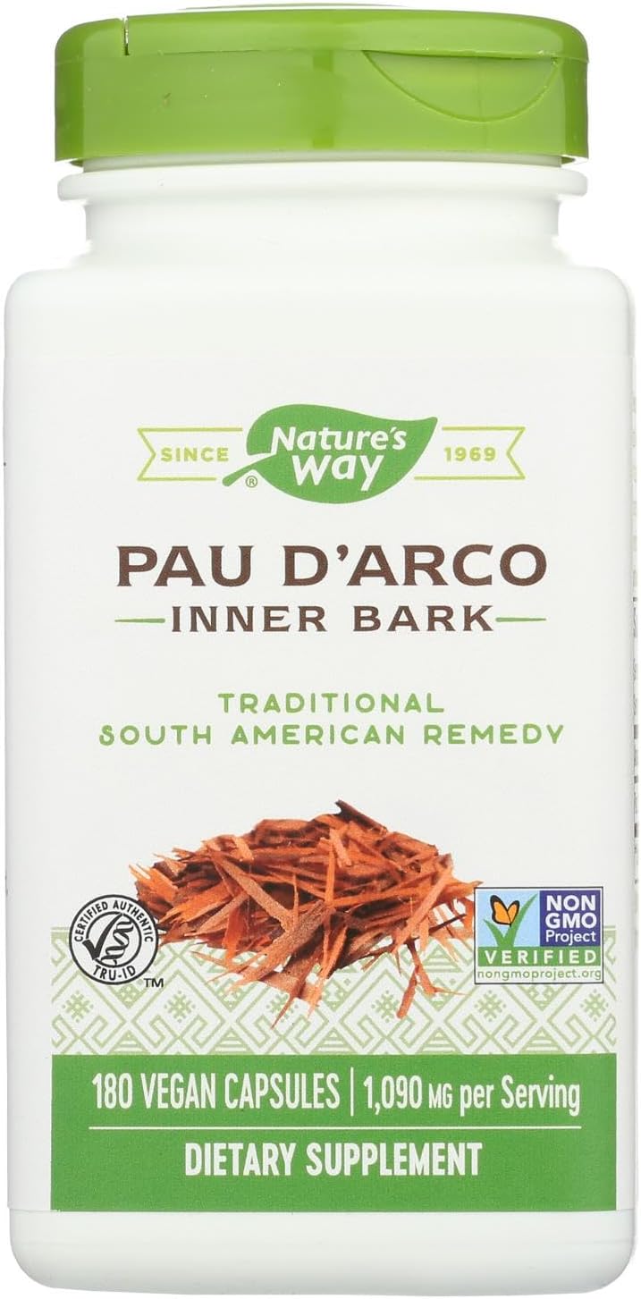 Pau D'Arco Inner Bark Capsules - 545 mg, 180 Count by Nature's Way