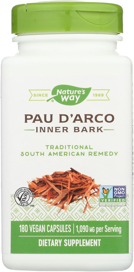 Pau D'Arco Inner Bark Capsules - 545 mg, 180 Count by Nature's Way