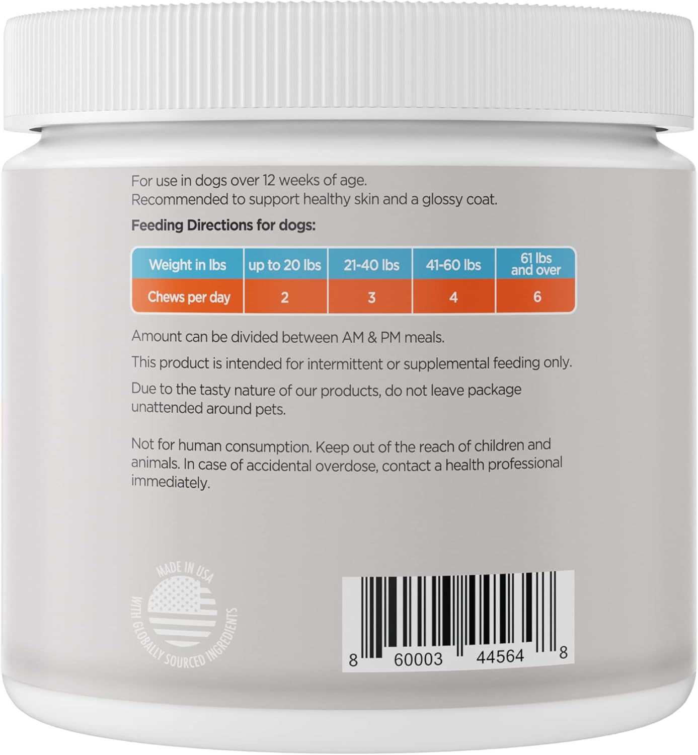 PawMedica Omega 3 Fish Oil Supplement for Dogs, Promotes Healthy Skin & Coat, Vitamin Chews for Dog Allergies