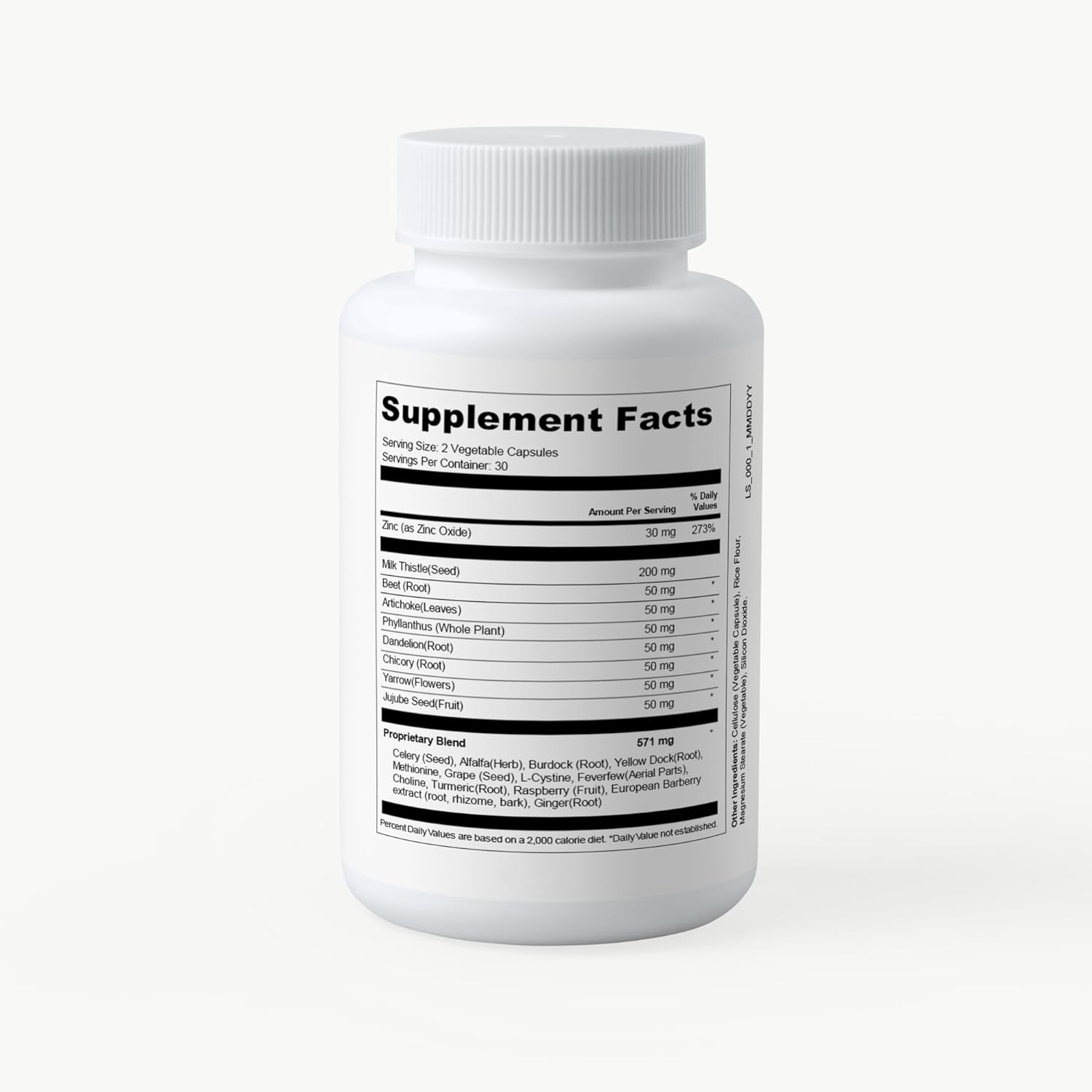 PCOS Queen Detox & Debloat Supplement - Vegan Gut & Liver Support for Women - Milk Thistle & Dandelion Formula - 1 Bottle