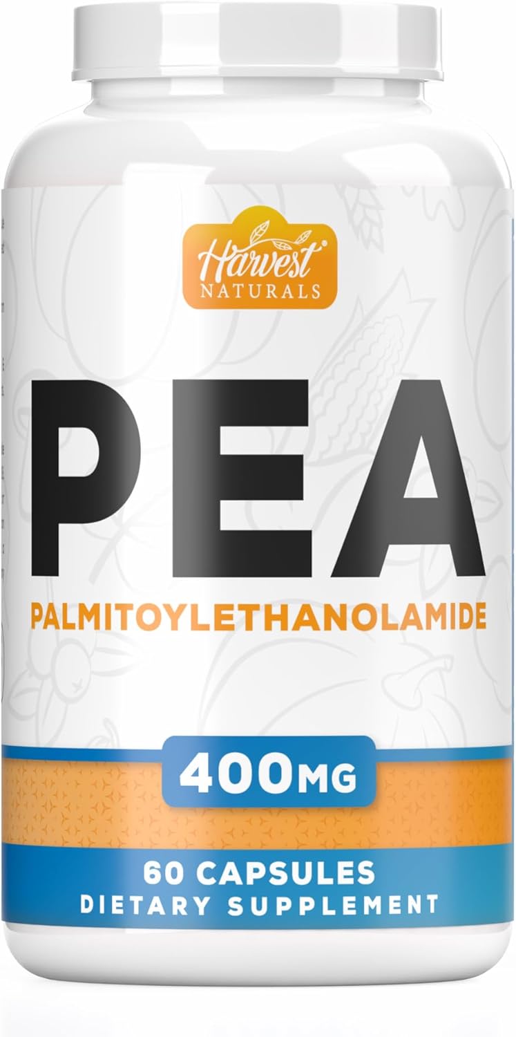 Pea 400mg Capsules for Natural Inflammation & Pain Relief | 60 Pills by HARVEST NATURALS | Lab Tested Formula