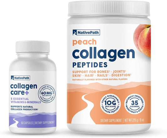 Peach Collagen Duos: NativePath Collagen Care+ Pack