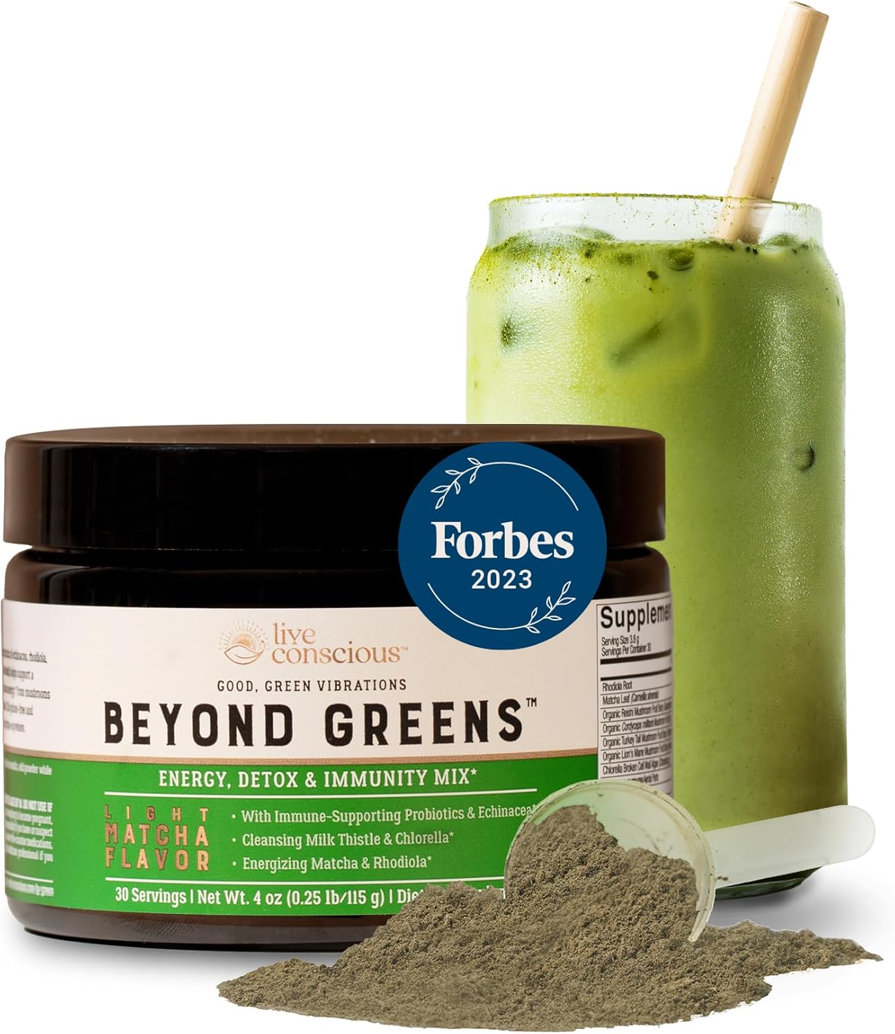 Peach Mango Beyond Greens & Collagen Peptides with Mushroom Coffee Alternative for Hair, Skin, Nails, and Joints