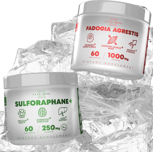 Peak Revival-X Fadogia Agrestis Sulforaphane Supplement for Energy & Cognitive Function - 60 Capsules