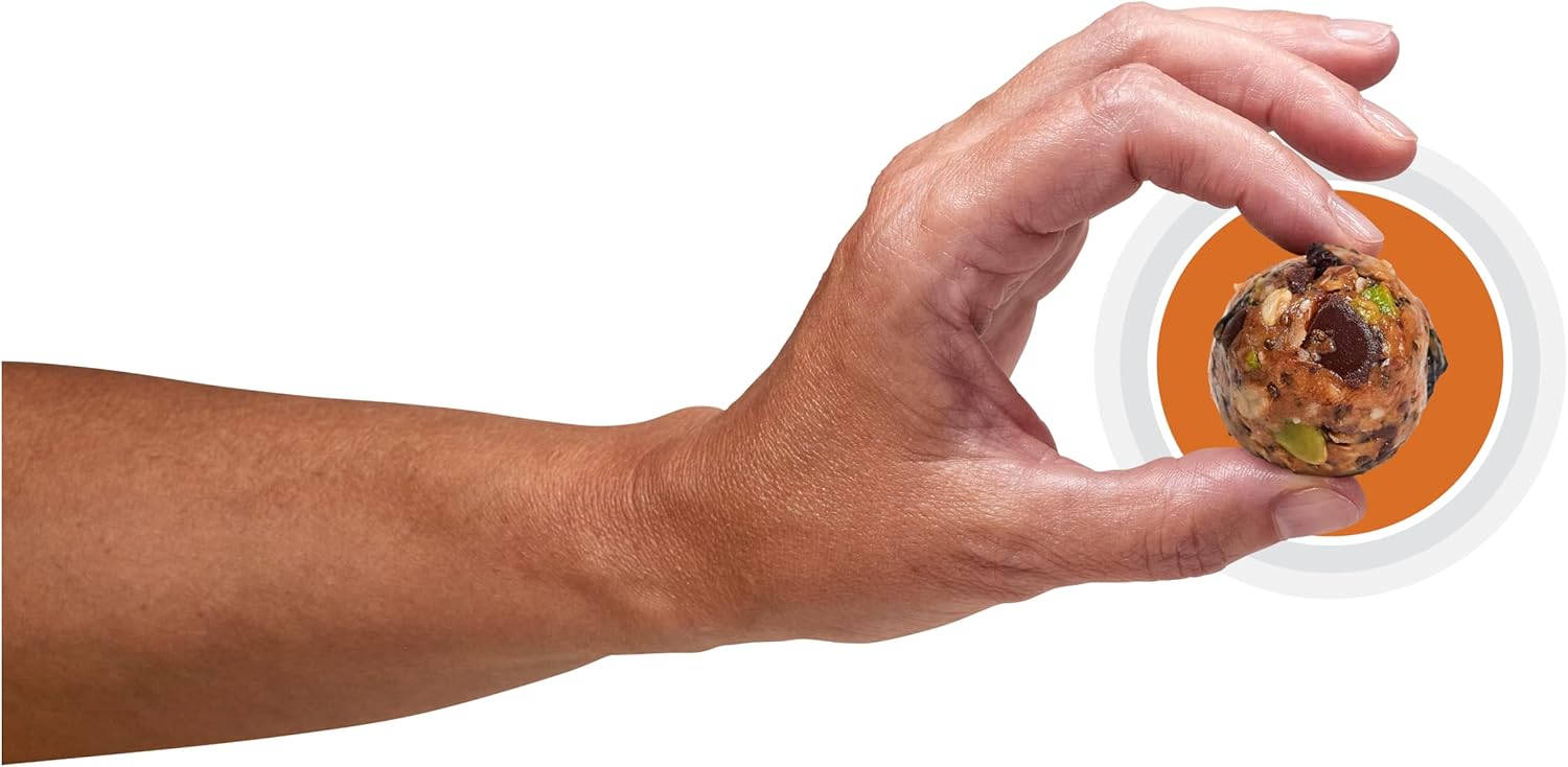 Peanut Butter Chocolate Clean Energy Bites - M MODBALLS Hardcore Healthy Bites, 20 Servings, Pure Fuel Not Stimulants
