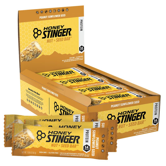 Peanut Sunflower Seed Protein Bar Box of 12 | Sports Nutrition Snack Bar for Exercise & Recovery | Nut + Seed Bar for Endurance & Performance - BoostGo Australia